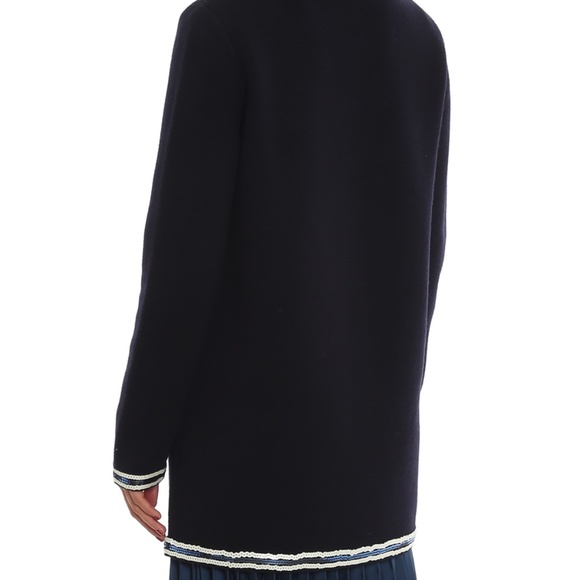 Tory Burch Sequin Trim Kendra Coat NWT S $698 - Picture 3 of 10